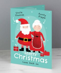 Personalised Mr & Mrs Claus Christmas Cards