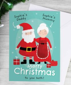 Personalised Mr & Mrs Claus Card