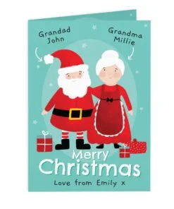Personalised Mr & Mrs Claus Card