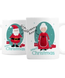 Personalised Mr & Mrs Claus Mug Set