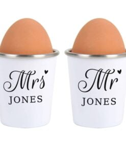Personalised Mr & Mrs Egg Cups