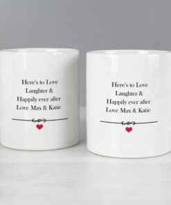 Personalised Mr & Mrs Mug Set