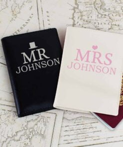 Personalised Mr & Mrs Passport Holders Set