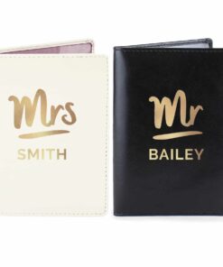 Personalised Mr & Mrs Passport Holders Set