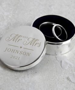 Personalised Mr & Mrs Ring Box