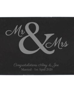 Personalised Mr & Mrs Slate Placemat
