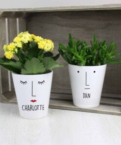 Personalised ‘Mrs Face’ Plant Pots & Planters