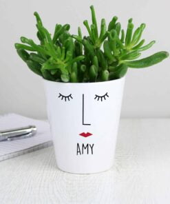 Personalised ‘Mrs Face’ Plant Pot