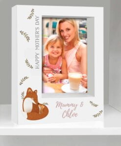 Personalised Mummy and Me Fox 5×7 Box Photo Frame