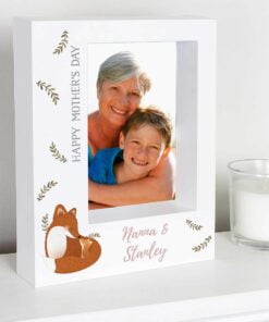 Personalised Mummy and Me Fox 5×7 Box Photo Frame