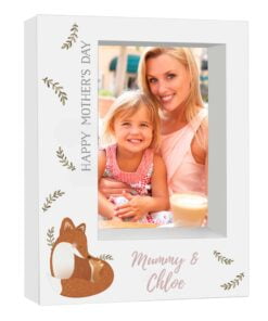 Personalised Mummy and Me Fox 5×7 Box Photo Frame