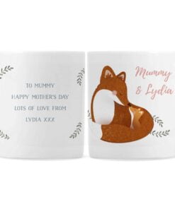 Personalised Mummy and Me Fox Mug