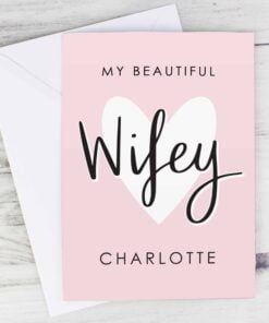 Personalised My Beautiful Wifey Card