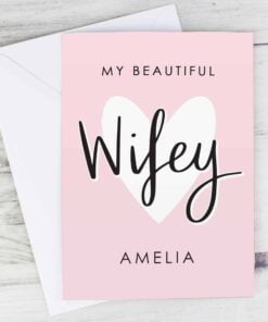 Personalised My Beautiful Wifey Card