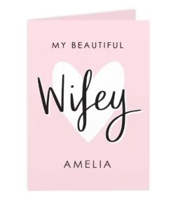 Personalised My Beautiful Wifey Card