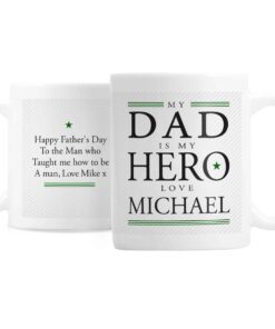 Personalised My Dad is My Hero Mug