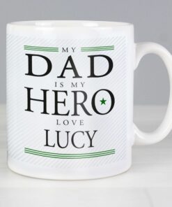 Personalised My Dad is My Hero Mug