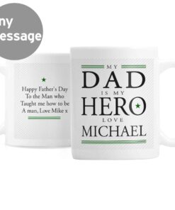 Personalised My Dad is My Hero Mug