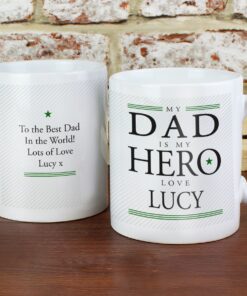 Personalised My Dad is My Hero Mug