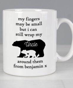 Personalised My Fingers May Be Small Bears Mug