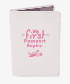 Personalised My First Cream Passport Holder