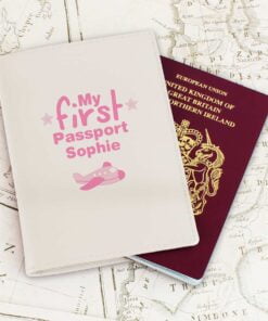 Personalised My First Cream Passport Holder