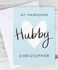 Personalised My Handsome Hubby Card