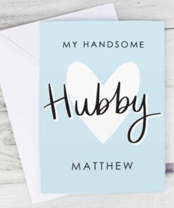 Personalised My Handsome Hubby Card