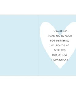 Personalised My Handsome Hubby Card