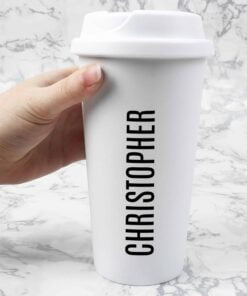 Personalised Name Insulated Eco Travel Cup