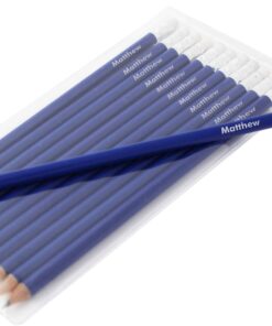 Personalised Name Only Blue Pencils