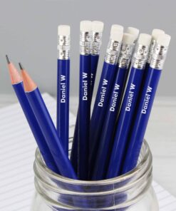 Personalised Name Only Blue Pencils