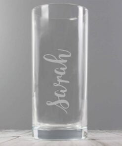 Personalised Name Only Engraved Hi Ball Glass