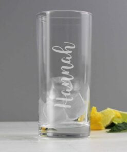Personalised Name Only Engraved Hi Ball Glass