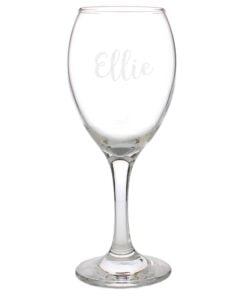 Personalised Name Only Engraved Wine Glass