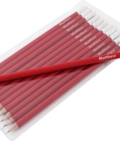 Personalised Name Only Red Pencils