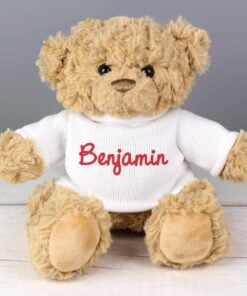 Personalised Name Only Teddy Bear – Red