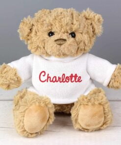 Personalised Name Only Teddy Bear – Red