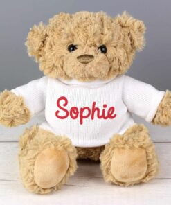 Personalised Name Only Teddy Bear – Red