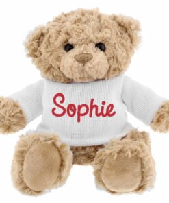 Personalised Name Only Teddy Bear – Red