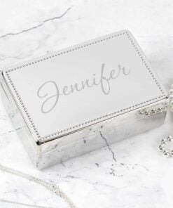 Personalised Name Rectangular Jewellery Box