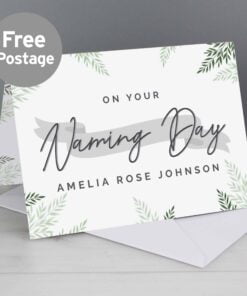 Personalised Naming Day Card