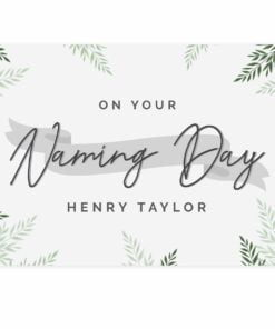Personalised Naming Day Card