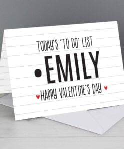 Personalised Naughty ‘To Do’ List Card