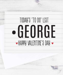 Personalised Naughty ‘To Do’ List Card