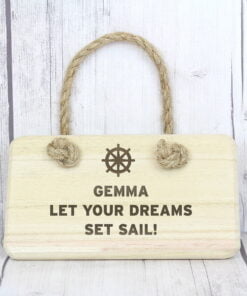 Personalised Nautical Wooden Sign