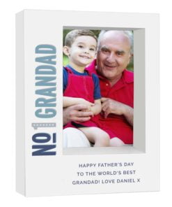 Personalised No.1 5×7 Box Photo Frame
