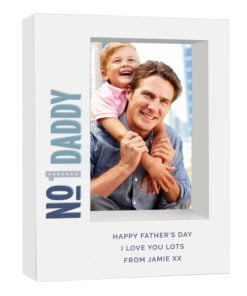 Personalised No.1 5×7 Box Photo Frame