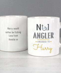 Personalised No.1 Angler Mug