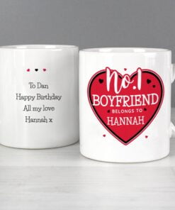 Personalised No.1 Belongs To Mug